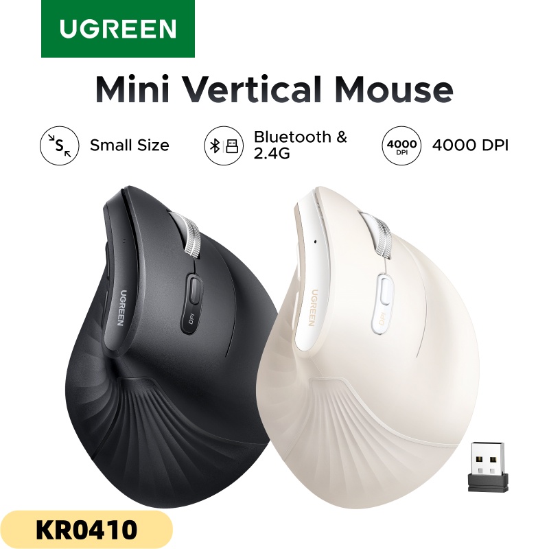 Ergonomic Mouse Vertical - Беспроводная вертикальная мышь UGREEN, компактная, Bluetooth