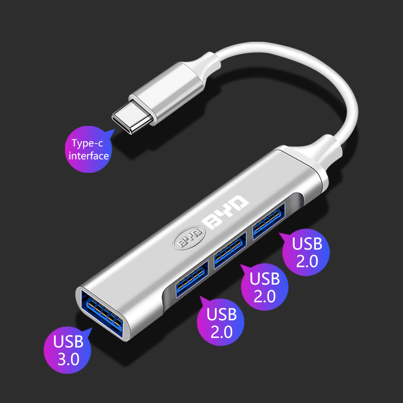 Multi Port Usb Hub - Многопортовый USB-концентратор Type-C для автомобиля, адаптер-разветвитель