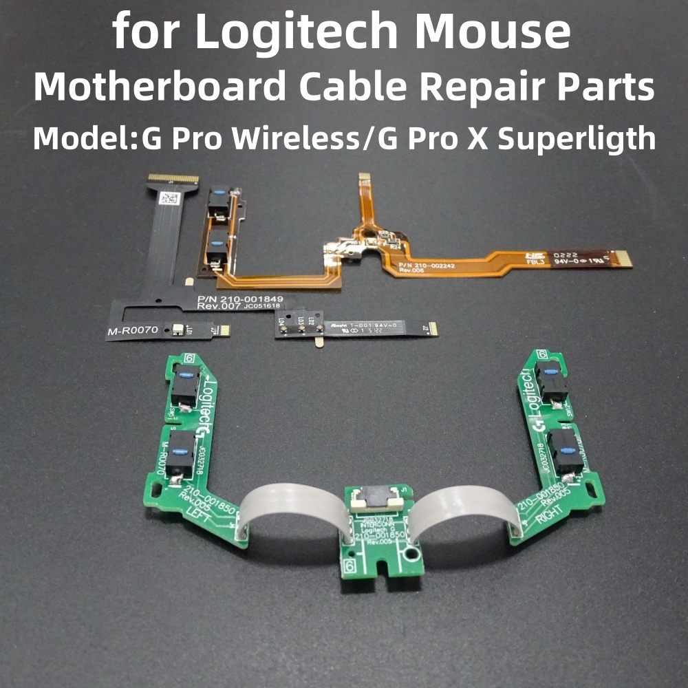 Logitech Mouse G Pro X Superlight - Кнопка переключения мыши, печатная плата, гибкий