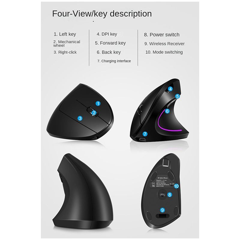 Беспроводная вертикальная мышь – обзор и цена Ergonomic Mouse Vertical