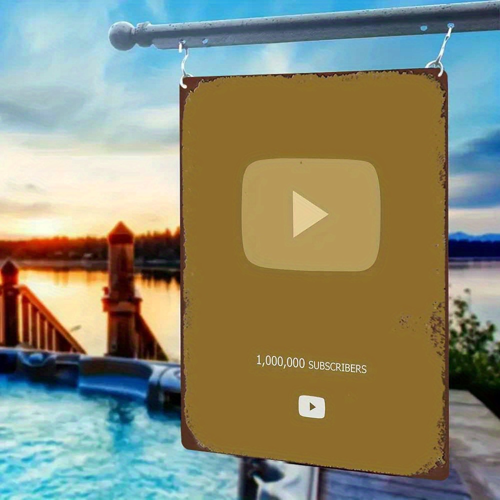 Ретро металлический знак 2D пл – обзор и цена Office Youtuber