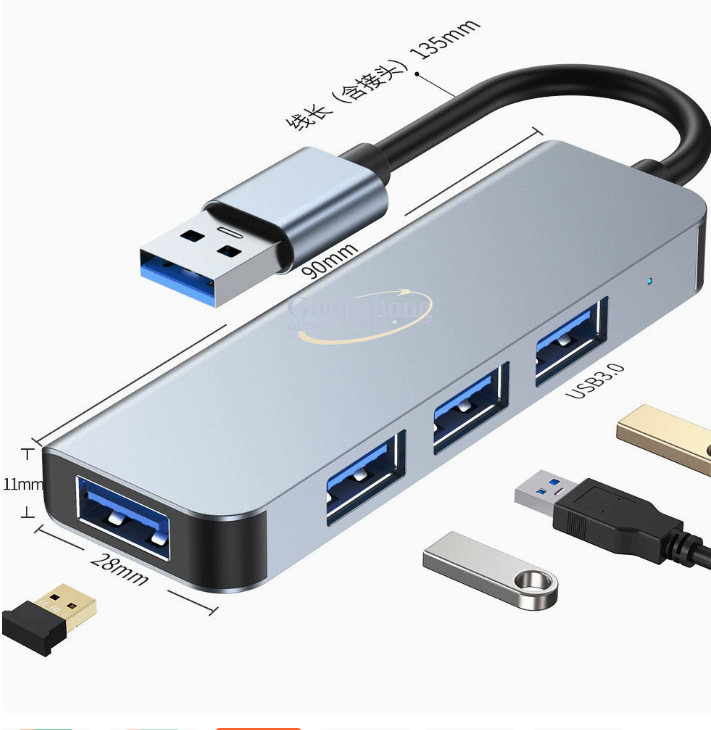 Популярный USB-C хаб с 4 порта – обзор и цена Multi Port Usb Hub
