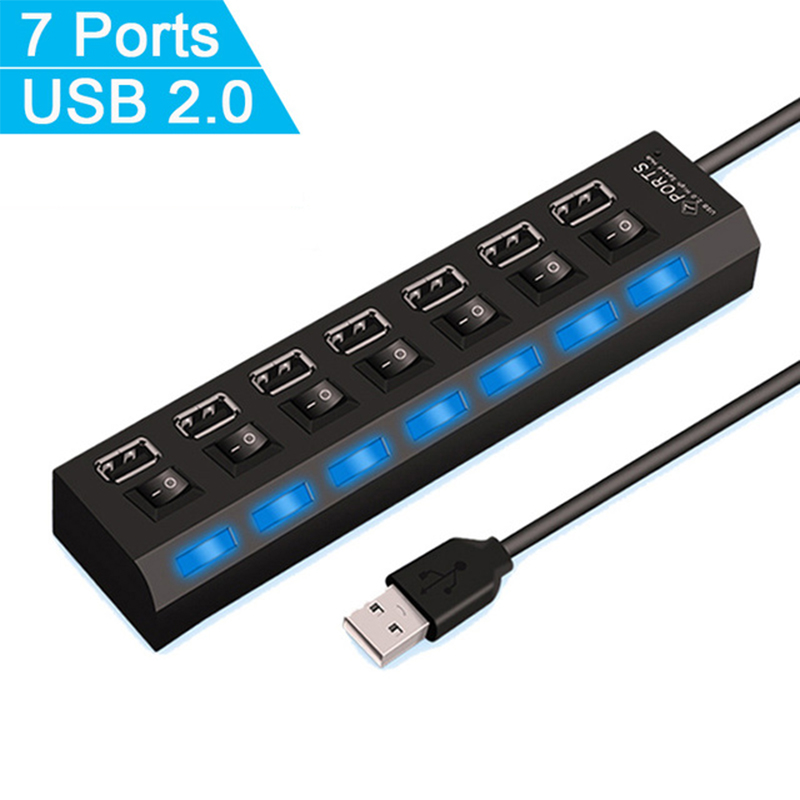7-портовый USB 2.0-хаб-разветв – обзор и цена Multi Port Usb Hub