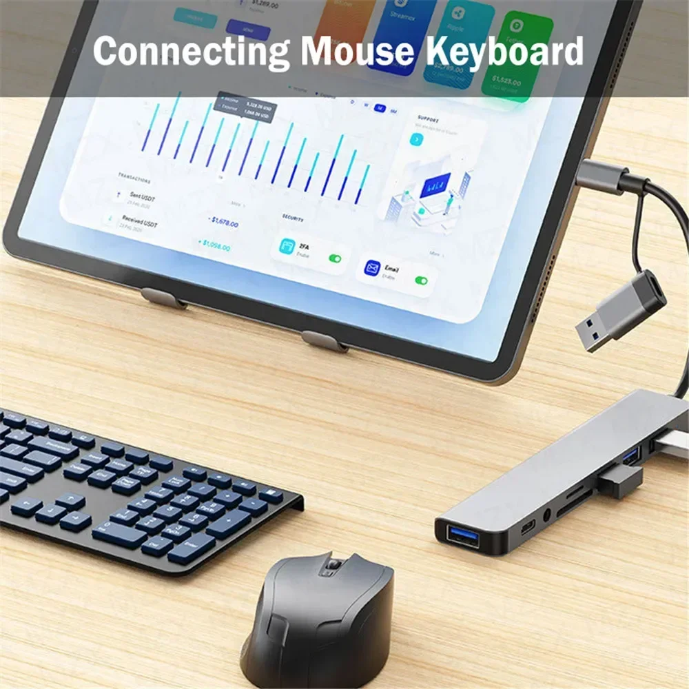 Многопортовый USB-C хаб-адапте – обзор и цена Multi Port Usb Hub