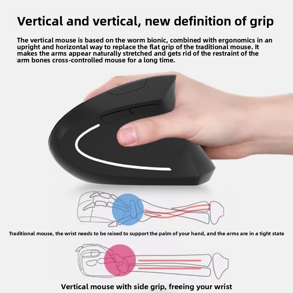 Вертикальная мышь 2,4G, бесшум – обзор и цена Ergonomic Mouse Vertical