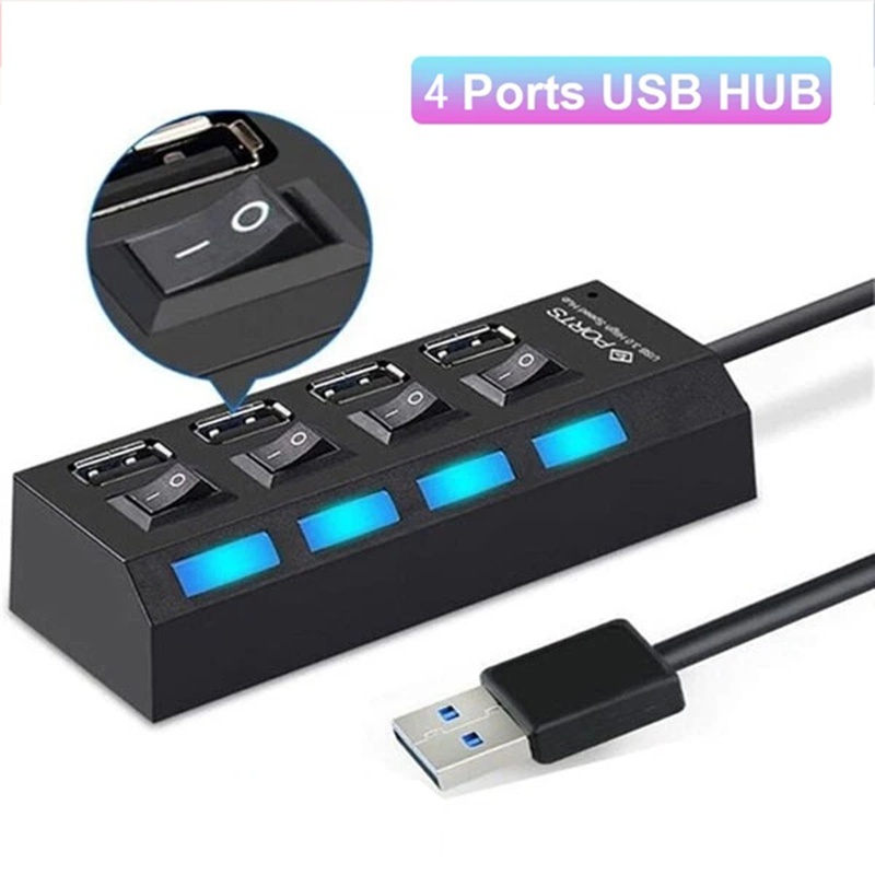 4-в-1 USB-хаб с переключателем – обзор и цена Multi Port Usb Hub