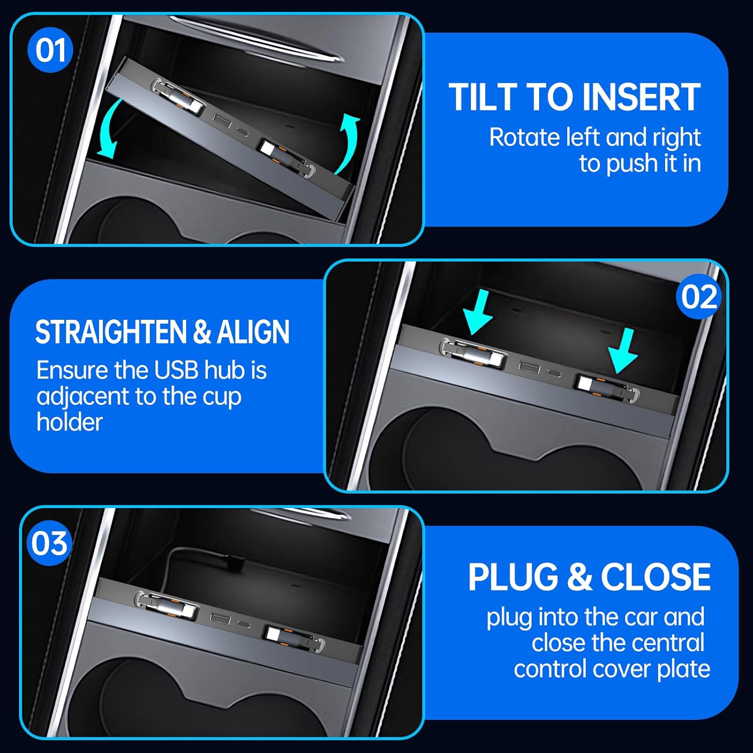USB-хаб для Tesla Model Y 2020 – обзор и цена Multi Port Usb Hub
